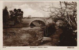 PC CPA LEBANON, BEYROUTH, RUSTUM PASHA, Vintage REAL PHOTO Postcard (b23045)