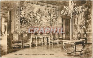 Postcard Old PAU.Chateau Henry IV. waiting room