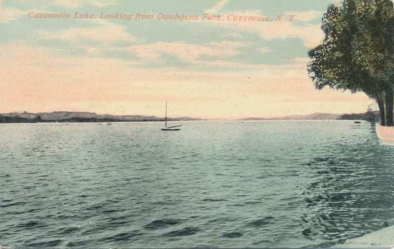 Cazenovia Lake from Owahgena Park Cazenovia NY, New York DB