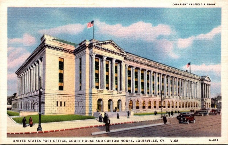 Kentucky Louisville Post Office Court House and Custom House Curteich