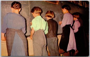 Amish Children Pennsylvania Dutch Areas Rural School Students Pupils Postcard