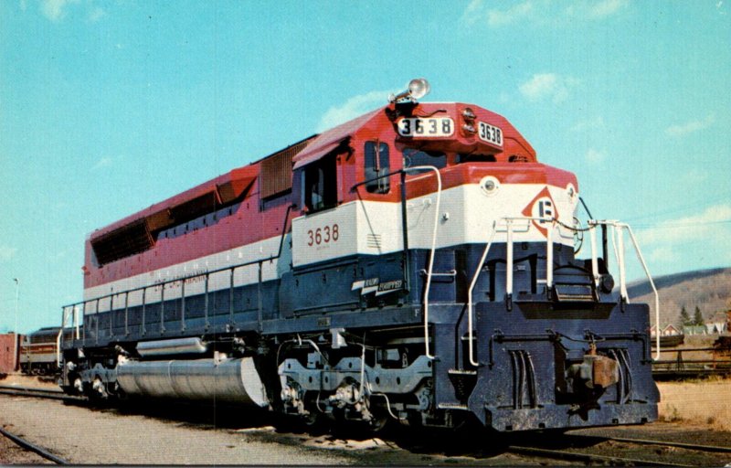 Trains Erie Lackawanna Locomotive #3638 In Bicentennial Colors