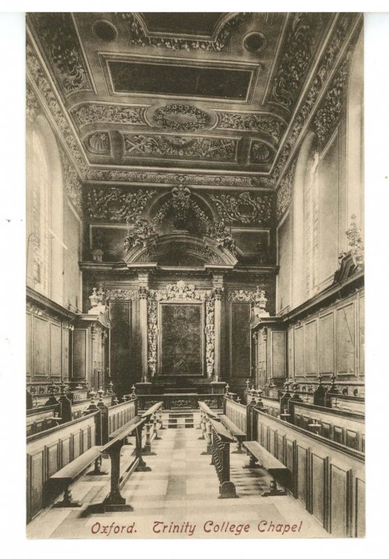 UK - England, Oxford. Trinity College, Chapel Interior