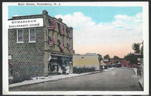 View of Main Street, Keansburg, New Jersey, Early Postcard, Unused