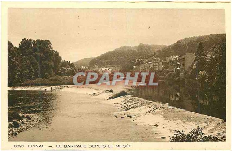 Old Postcard Epinal Dam Since the Museum