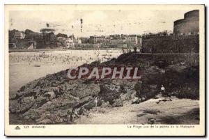 Old Postcard Dinard The Beach to the tip of the Malouine