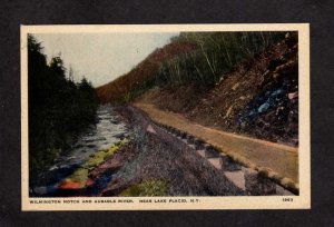 NY Wilmington Notch Ausable River Lake Placid New York Adirondacks  Postcard