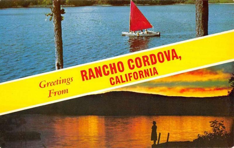 Rancho Cordova California Scenic Multiview Greeting Vintage Postcard K72820