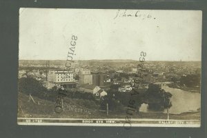 Valley City NORTH DAKOTA RP 1918 FLOUR MILLS Grist Milling BIRDSEYE VIEW