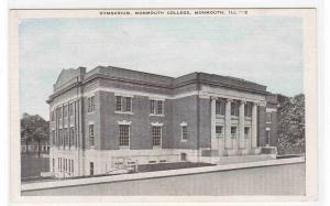 Gym Gymnasium Monmouth College Illinois postcard