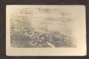 RPPC WWI WORLD WAR 1 BATTLE ACTION MACHINE GUN ROUNDS REAL PHOTO POSTCARD