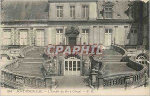 Old Postcard Fontainebleau The Iron Horse has Staircase