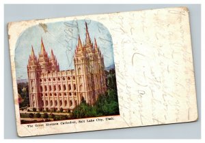 Vintage 1900's Postcard The Great Mormon Cathedral Salt Lake City Utah