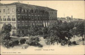 Linares Spain Entrada al Paseo c1905 Postcard