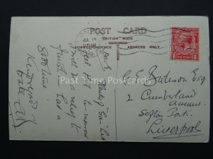 London JOHN WESLEY'S CHAPEL Interior Methodist church c1938 RP Postcard