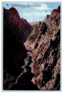 c1950's Depths Of Gore Canon Grand River Railroad Cliff Moffat Road CO Postcard