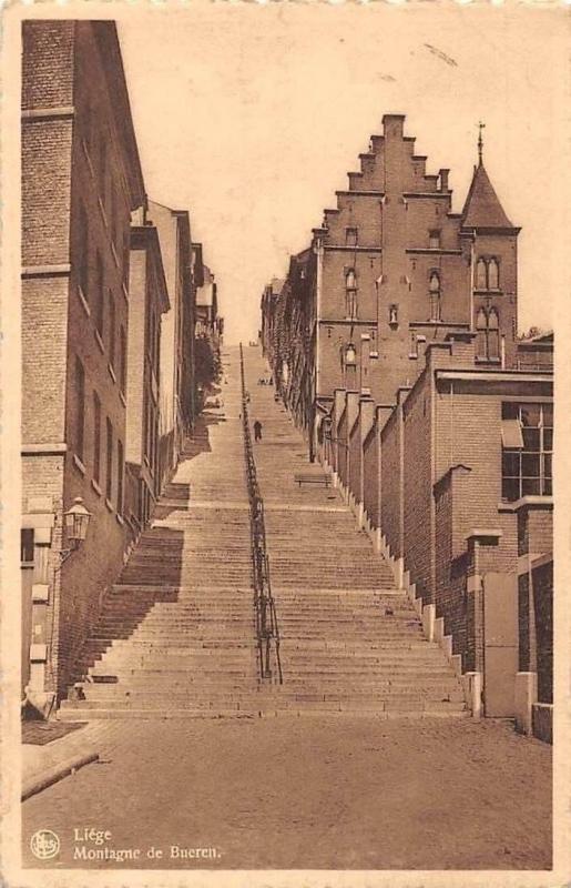 Belgium Liege Montagne De Bueren Stairway Hippostcard