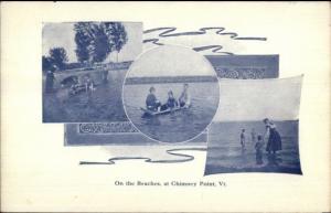 Chimney Point Addison VT Multi-View c1910 Postcard