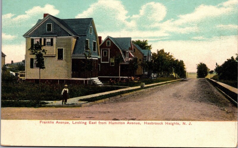 PC Franklin Avenue, Looking East from Hamilton Ave Hasbrouck Heights New Jersey
