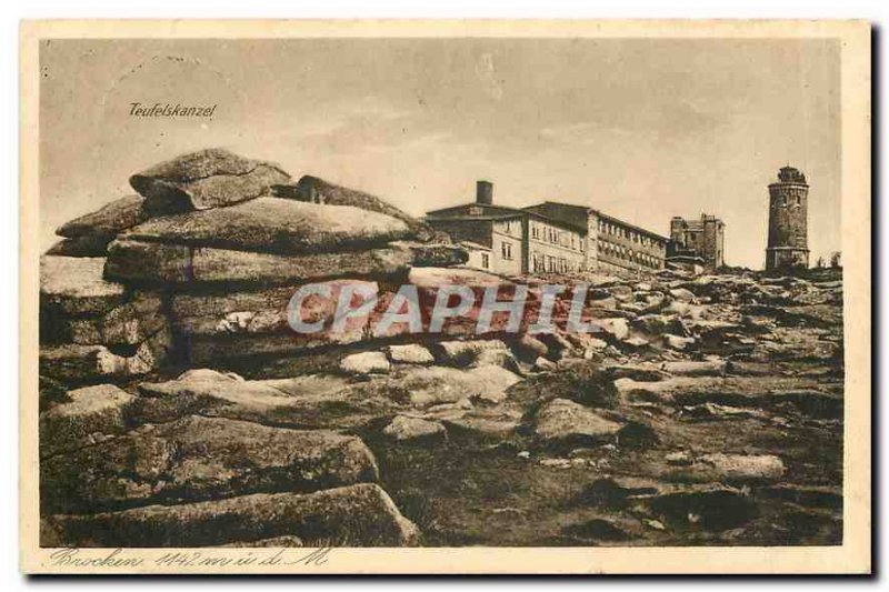 Old Postcard Teufelskanzel Brocken