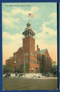 Waco Texas tx Post Office Building old postcard #1