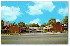 c1960's Carson Motel Exterior Roadside Tifton Georgia GA Unposted Cars Postcard