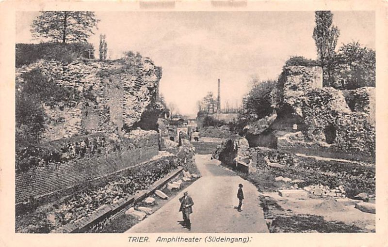 Amphitheater Sudeingang Trier Germany Unused 