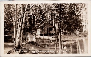 Lyn's Camp Thessalon Ontario ON Ont Unused RPPC Postcard E81