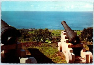 M-17836 View Of Plymouth From Fort St George Montserrat British Overseas Terr...