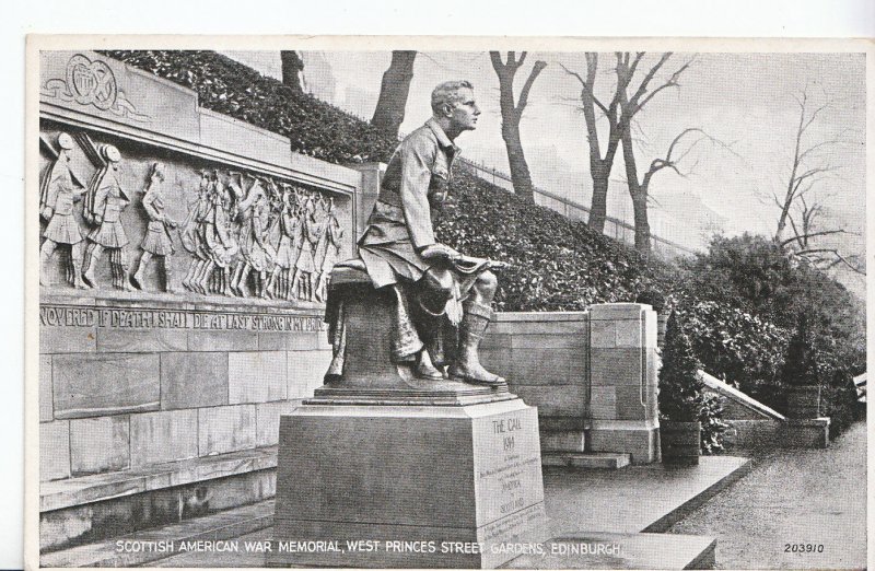 Scotland Postcard - Scottish American War Memorial - West Princes Street   3544