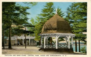 NH - Dover, Somersworth. Central Park Pavilion & Band Stand