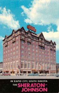 SHERATON JOHNSON HOTEL Rapid City, South Dakota 1964 Vintage Postcard