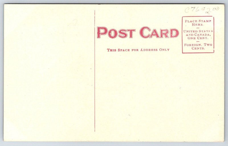 Warren Ohio~Stone Construction County Court House~Clock Tower~Turrets~c1910