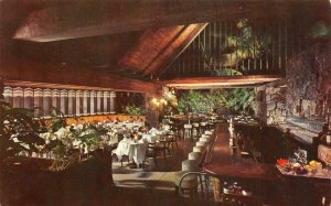 CANLIS' Restaurant Interior Bar Honolulu, Hawaii c1950s Chrome Vintage Postcard