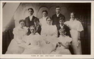 Craftsbury VT Vermont Class of 1897  - c1910 Real Photo Postcard