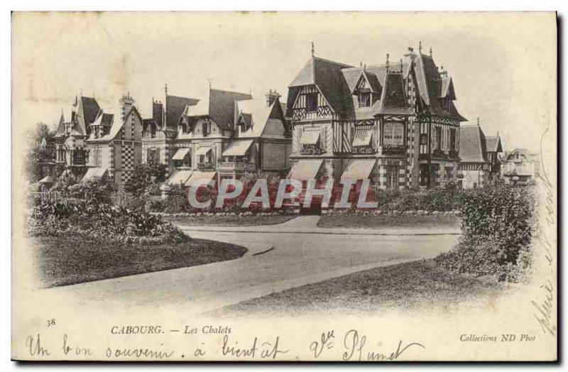 Old Postcard Cabourg Cottages