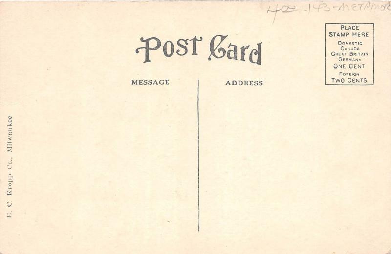 C79/ Metamora Ohio Postcard  c1910 M.E. Church Building