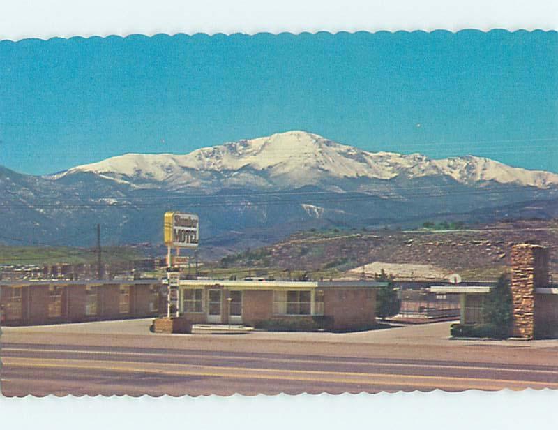 Unused Pre-1980 MOTEL SCENE Colorado Springs CO HJ8649