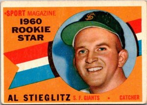 1960 Topps Baseball Card Al Stieglitz San Francisco Giants sk10522