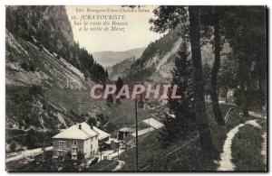 Morez- On Route Rousses leaving Morez Post Card Old