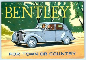 BENTLEY Art Deco Advertising - Artist COLIN ASHFORD Repro 4x6 Postcard