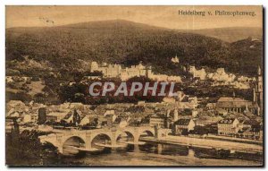 Germany - Germany - Heidelberg - Philosophenweg Old Postcard