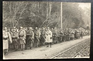 Mint France Real Picture Postcard WWI Soldiers Army Maneuvers