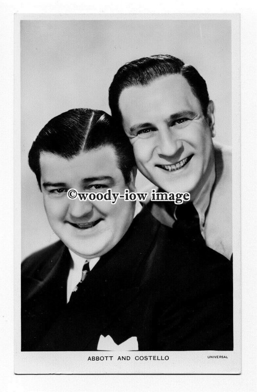 b5178 - Film Actors - Abbott & Costello, Picturegoer No.w.47 - postcard