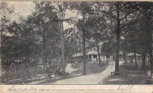 Springfield Ohio Spring Grove Park Casino Vintage Postcard AA37278
