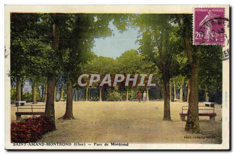 Postcard Old Saint Amand Montrond Montrond Park