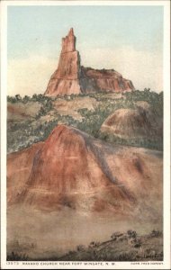 Fred Harvey Fort Wingate New Mexico NM Navajo Church No. 13973 Vintage Postcard