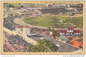 Florida Tampa The Florida State Fair In Full Swing Curteich