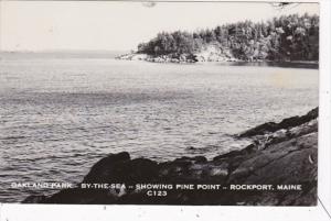 Maine Rockport Oakland Park By-The-Sea Showing Pine Point Real Photo