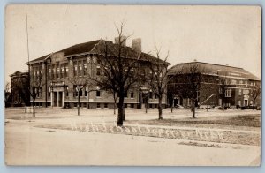 c1910's High School Building Superior Nebraska NE RPPC Photo Antique Postcard